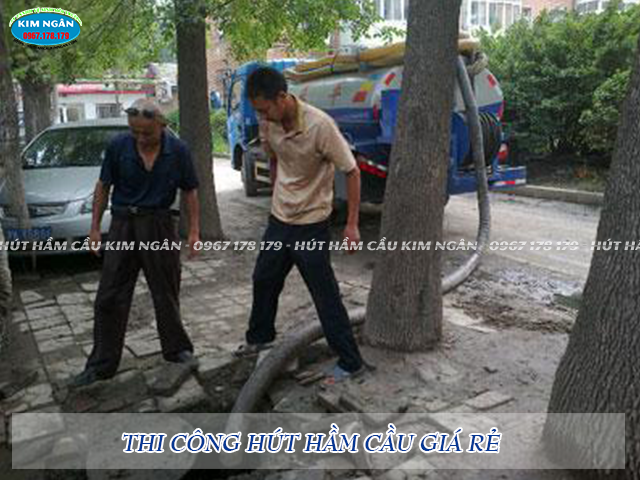 Thi công hút hầm cầu giá rẻ
